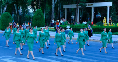 Participation of women of the SSB RT "Amonatbonk" in the city tour of the Republican festival "Shining of Colors"